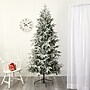 Nearly Natural 7.5' Flocked Manchester Spruce Artificial Christmas Tree with 450 Lights and 949 Bendable Branches (T1855)~#|#~48EEDF0F-49A9-4761-974A426BEDFB9ED8_sc7