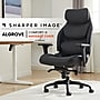 Sharper Image Algrove Comfort-X Ergonomic Faux Leather Swivel Executive Massage Chair, Black/Dark Gray (60117-BLKGRY)~#|#~48F3B1C9-5C77-49B3-9E39FAE6296C6B36_sc7