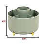 Staples 5-Compartment Rotating Plastic Desk Organizer, Sage Green (ST63866)~#|#~48FA04BC-C090-40D6-9508EC4138F9DC15_sc7