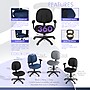 Regency Comfort Series Ergonomic Fabric Swivel Task Chair, Black (105-AA-BK)~#|#~491868C9-F715-4D4A-B8665688961E7B12_sc7