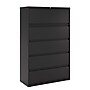 Staples HL8000 Heavy Duty 5 File Drawers Lateral File Cabinet, Black, Letter/Legal, 42"W (21748D)~#|#~4938BA91-C665-4E65-8C191151D48DA922_sc7