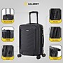 US Army FOX PRO 20" Hardside Carry-On Suitcase, 4-Wheeled Spinner, TSA Checkpoint Friendly, Black (USLFPRO00S-BLK)~#|#~4939D501-4178-4E4F-B363498178FA2EC7_sc7