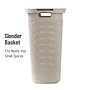 Mind Reader 15.8 Gallon Hamper with Lid, Plastic, Ivory, 3/Pack (3PK60HAMP-IVO)~#|#~493F6B1F-6DCC-4B33-9BAB63410D3063AA_sc7
