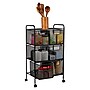 Mind Reader 6-Drawer Office Utility Cart, Black (6DRMESH-BLK)~#|#~494AF946-180B-40F2-9C575DF28445F040_sc7