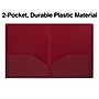Staples 2-Pocket Matte Plastic Presentation Folder, Burgundy (ST21636-CC)~#|#~4970C088-D97A-4224-87DF788924C621E7_sc7