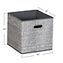Household Essentials Medium Folding Fabric Storage Bin, 11" x 11"x 11", 23 Qt., Multi Color, 6/Pack (834-1)~#|#~49711F85-5985-4538-8F27F946D16B2208_sc7