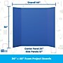 Flipside Tri-Fold Presentation Board, 36" x 48", Blue, 24/Carton (30085-24)~#|#~497759CF-D268-43EE-8DF4071ACEC927C1_sc7