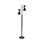 Adesso Oscar 68" Antique Brass/Black Metal Floor Lamp with 2 Cone Shades (4285-01)~#|#~4985F762-8275-4955-8714D35C126DD145_sc7