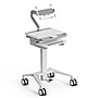 Mount-It! MedHub Mobile Medical Cart Workstation with Spring Arm Laptop Mount and Locking Caster Wheels, White/Grey (MI-16017)~#|#~498DB194-4A7B-402F-90C33C076FD10509_sc7