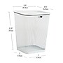 Mind Reader Metal Trash Can Without Lid, 5 Gallon, White, 2/Pack (2SQUAGA-WHT)~#|#~498EFFAA-EC1D-446E-B02E4E6B0C72FB98_sc7