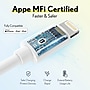 Overtime Apple MFi Certified Lighting USB 4 ft. Cable for iPhone/iPad/iPod Touch, White, 3/Pack (CE14541A)~#|#~499D9AB7-67B3-4FF4-80C0864193A94CD3_sc7