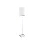 Azar Sign Holder, 12" x 62.5", Vertical, Freestanding, Clear/Silver, Acrylic (300868)~#|#~49AC5BB4-42B0-428D-8A7C82758360AC51_sc7