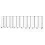 National Public Seating Robo Series 11-Panel Folding Mobile Room Divider, 72"H x 256"W, Clear Acrylic (RDG6-11CA)~#|#~49B0BCE9-FDB1-4CE2-9A951F0C29F0BEDC_sc7