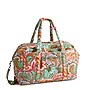 Vera Bradley Large Miramar 19.5" Nylon Carry-On Weekender, Leaf Me Not Paisley (50520-22537)~#|#~49BDD80E-9F6E-42D8-90FABB7F6D7D35B1_sc7