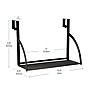 Mind Reader Metal Hanging Cubicle Shelf Organizer, 11.25" x 6.25" x 15.75", Black (CUSHELF-BLK)~#|#~49C66D53-DE31-49C2-AE80C8D573B48F33_sc7