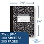 Roaring Spring Paper Products Composition Notebooks, 7.5" x 9.75", College Ruled, 100 Sheets, Black, /Carton (77264CS)~#|#~49C8F440-7F5E-4CFB-A7C40C3BB16534E1_sc7