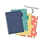 Carpe Diem Color Wash 5-Subject Subject Notebooks, 7.09" x 10", College Ruled, 100 Sheets, Assorted Colors, 3/Pack (9032-CD)~#|#~49E473A4-9AF6-482A-AA00E50C4EF04444_sc7