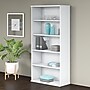 Bush Business Furniture Studio C 73"H 5-Shelf Bookcase with Adjustable Shelves, White Laminated Wood (SCB136WH)~#|#~49E94F23-C35F-4466-A81D39D8A3E27135_sc7