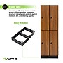Alpine Industries 72" 2-Tier 2-Column Storage Locker with Digital Lock, Oak (701-O-2-TPL-MK)~#|#~4A0016C9-3379-4542-898CA3E1466C544C_sc7