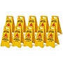 Alpine Industries 24 in. A-Frame Multilingual Caution Safety Wet Floor Sign, Yellow, 10 Pack (ALP499-10)~#|#~4A5EC099-E2CF-4145-ADF7170C87149010_sc7