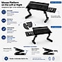 Uncaged Ergonomics WorkEZ Adjustable Keyboard and Mouse Tray, Black (WEKTb)~#|#~4A64A58E-307E-4402-819D67990CF7D48D_sc7