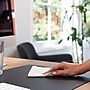 Smead Small Vegan Leather Anti-Slip Desk Pad, 23.6" x 13.7", Charcoal (64838)~#|#~4A64E027-2DBB-4855-95C2E3559CB26FFD_sc7