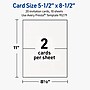 Avery Rectangle Invitation Cards, 5.5" x 8.5", Matte White, 20/Pack (19479399850)~#|#~4A72C5A9-D729-4305-A61CA4189FDF583C_sc7