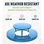 Alpine Industries Metal Commercial Outdoor Rain Bonnet Lid for 38-Gallon Recycling Receptacle, Blue (479-38-A-BLU)~#|#~4A73B0C8-40E2-4C69-9B34976ABBE0380E_sc7