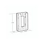 Azar Brochure Holder, 4.75" x 7.75", Vertical, Wall Mounted, Clear, Plastic, 10/Pack (252428)~#|#~4A83350B-CD32-4FEC-AAC718D5BC37983D_sc7