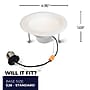 Bulbrite 12 Watt 4" Integrated LED Recessed Downlight with E26 Quick Connect, 2700K Warm White Light, 1100 Lumens, 4/Pack~#|#~4A88620C-FC7E-48AE-AB2FAFCDA6D242A4_sc7