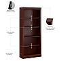 Bush Business Furniture Arlington 72"H 5-Shelf Bookcase, Harvest Cherry (WC65515-03)~#|#~4A9C218F-5D3E-417D-A0C3E1118F1EFDBD_sc7