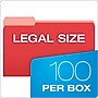 Pendaflex Recycled File Folder, 1/3-Cut Tab, Legal Size, Red, 100/Box (43501/3RED)~#|#~4AAAE515-2FAD-4D89-82310045ACCD4897_sc7