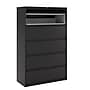 Staples HL8000 Heavy Duty 5 File Drawers Lateral File Cabinet, Black, Letter/Legal, 42"W (21748D)~#|#~4AB10223-F646-4783-A1B65D0FFFC692C4_sc7