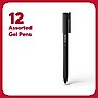 TRU RED™ Quick Dry Gel Pens, Fine Point, 0.5mm, Assorted, 12/Pack (TR54473)~#|#~4AB96EE4-3D75-4DC9-9B5652D491FD1265_sc7