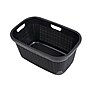 Mind Reader 10-Gallon Laundry Basket, Plastic, Black (40FABASK-BLK)~#|#~4ABCD54D-F4BD-4731-95E7D99EA3171EEF_sc7