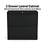 Staples Commercial 2-Drawer Lateral File Cabinet, Letter/Legal Size, Lockable, 28"H x 30"W x 18.62"D, Black (60934/21553)~#|#~4AC7D84E-5BDD-49D7-BE9D6774F53A7B1C_sc7