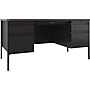 Lorell Fortress Series 60" W Double-Pedestal Teachers Desk, Black Walnut (LLR66941)~#|#~4ACD12AA-C91C-4F64-BA6FA7A2CC58D008_sc7