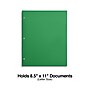 Staples 3-Hole Punched 4-Pocket Paper Folder, Green (ST56212-CC)~#|#~4AF22CAB-DDE3-4799-A753F16A6D4D1FB1_sc7