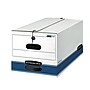Bankers Box Stor/File Medium-Duty FastFold File Storage Boxes, String & Button, Letter Size, White/Blue, 12/Carton (00704)~#|#~4AFB06E4-C885-4C26-AFCA51B52356CE28_sc7