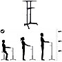 Mount-It! 24" W Portable Lectern Adjustable Aluminum Standing Podium, Black (MI-7971)~#|#~4B07B688-24BD-4CEE-938005964D9AF3CA_sc7