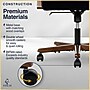 Finch NEO ONE Ergonomic Velvet Fabric/Wood Swivel Executive Chair, Black (52304-BLK)~#|#~4B4490BD-3176-45A7-A69FE29A2D457C8D_sc7
