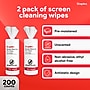 Staples Screen Cleaning Wipes – 100 per Tub, Safe for Monitors, Laptops & Electronics, 2‑Pack~#|#~4B4D1FD9-012F-43E0-BFDADC5132D2A1AD_sc7