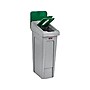 Rubbermaid Slim Jim Single-Stream Recycling Station, 23 Gallon, Gray/Green (2185054)~#|#~4B4ED969-FE58-4656-AA823B2974F2976F_sc7