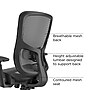 Staples Kroy Ergonomic Mesh Swivel Task Chair, Black (UN59456)~#|#~4B54BB26-AD86-4E95-9A7DDE44C13FB1B1_sc7