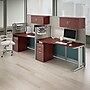 Bush Business Furniture Office in an Hour 63"H x 129"W 2 Person In-Line Cubicle Workstation, Hansen Cherry (OIAH005HC)~#|#~4B584039-740D-4EC1-8BA1A409C5B2B23E_sc7