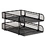 Mind Reader Metal Mesh Front Loading Stackable Letter Tray, Letter/Legal Size, Black (CSTACK2-BLK)~#|#~4B593B4C-E189-4124-945565DEF907C699_sc7