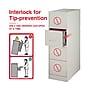 Staples Heavy Duty 4 File Drawer Vertical File Cabinet, Gray, Letter, 26.5"D (13445D)~#|#~4B63F3B0-69C8-4489-A53A194FC45CA760_sc7