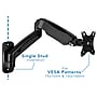 Mount-It! Adjustable Single Monitor Wall Mount Arm, Up to 32" Monitor, Black (MI-765)~#|#~4B65A61E-A5B1-4199-B433273FC6142EC2_sc7