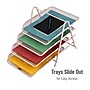Mind Reader Metal Mesh Front Loading Letter Tray, Letter/Legal Size, Pink (4TPAPER-PNK)~#|#~4B7D9F4A-5180-4F2E-B61917510347781E_sc7