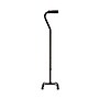 Medline Small Base Aluminum Quad Canes, Black, 2/Pack (MDS86222W)~#|#~4BA83A20-830F-45DC-BDA153F118603775_sc7